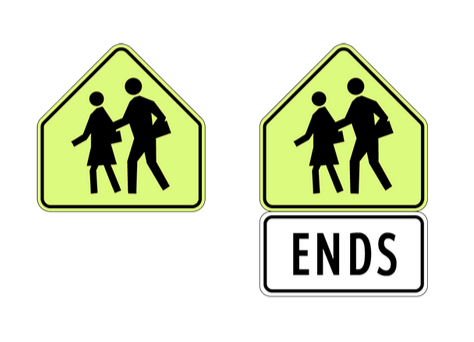 School area signage