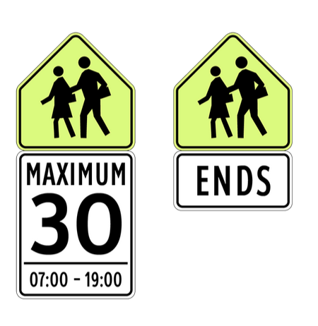 School zone signage